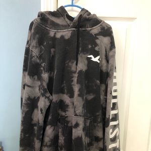 Black Tie Dye Hollister Hoodie
